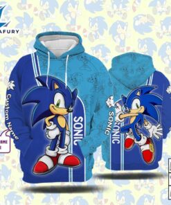 Cartoon Character Sonic Form Hoodie…