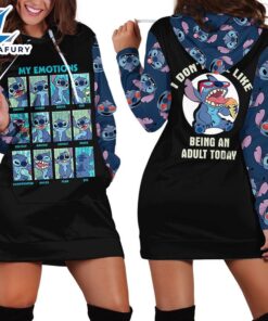 Cartoon Character Stitch Adult Hoodie…