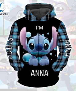 Cartoon Character Stitch Aholic Gingham…