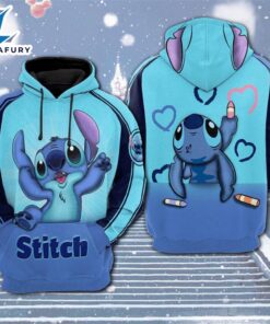 Cartoon Character Stitch Ears Hoodie…