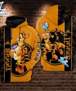 Cartoon Character Tigger Happy Hoodie…