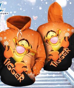 Cartoon Character Tigger Snow Hoodie…