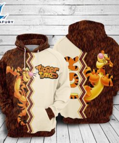 Cartoon Character Tigger Ziczac Hoodie…