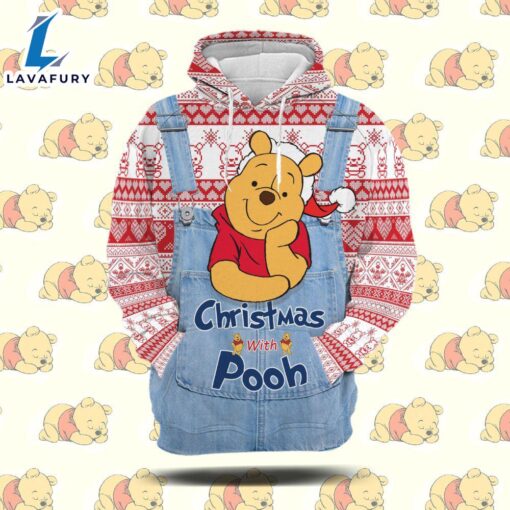 Cartoon Character Winnie The Pooh Knitted Hoodie All Over Printed 3D Unisex Men Women