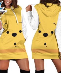 Cartoon Character Winnie The Pooh Mouth Hoodie Dress All Over Printed 3D Unisex Men Women