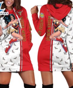 Cartoon Character Wonder Woman Red Hoodie All Over Printed 3D Unisex Men Women