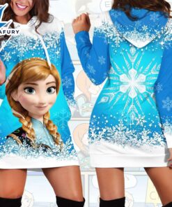 Cartoon Frozen Anna White Snow Hoodie All Over Printed 3D Unisex Men Women