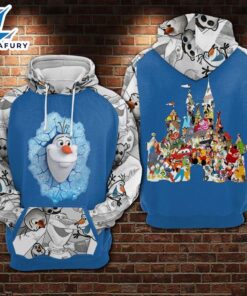 Cartoon Frozen Olaf Comic Hoodie…