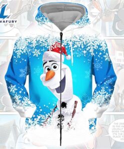 Cartoon Frozen Olaf White Snow…