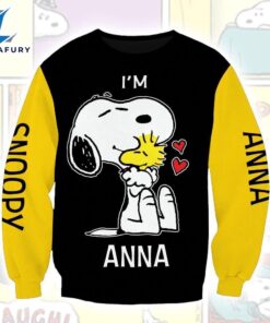 Cartoon Peanuts Snoopy Aholic Hoodie Personalized Custom Name Hoodie All Over Printed 3D Unisex Men Women