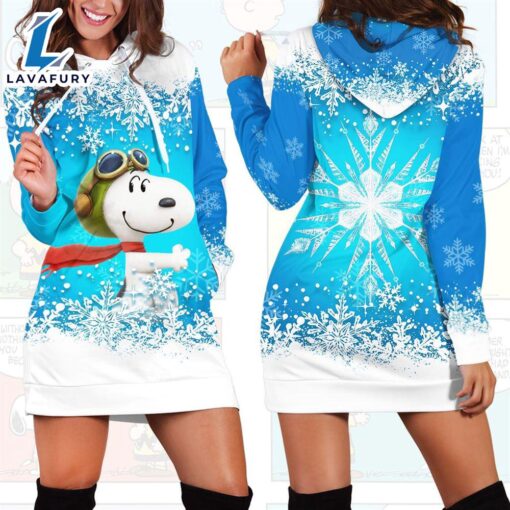 Cartoon Peanuts Snoopy White Snow Hoodie All Over Printed 3D Unisex Men Women