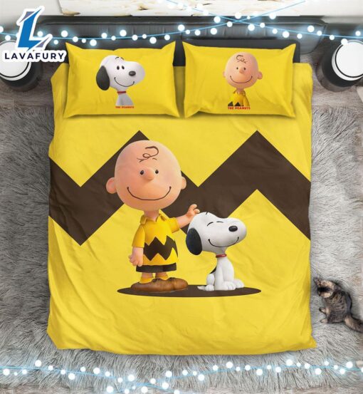 Cartoon Snoopy Friends Bedding Set Duvet Cover Set Bedroom Set Bedlinen 3D