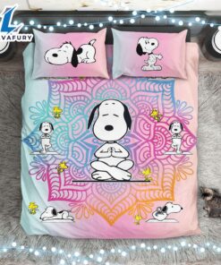 Cartoon Snoopy Yoga Bedding Set…