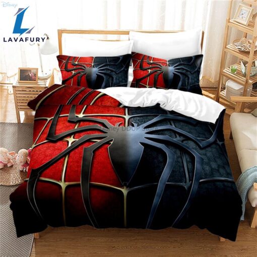 Cartoon Spider Man Boys Girls Adults 3D Bedding Set Print Duvet Cover Set With