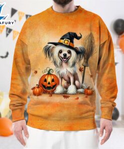 Chinese Crested Dog In Spooky…