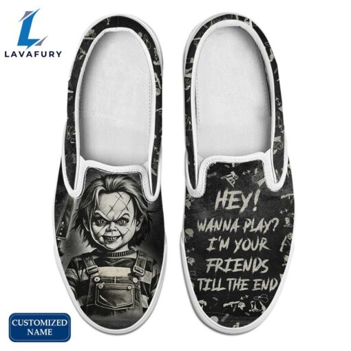 CK Horror Movie Slip On Shoes – Customized Name