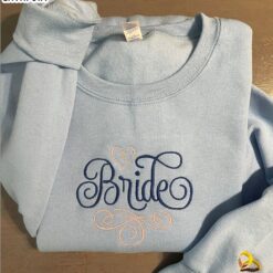 Merry Christmas Custom Bride Embroidered…