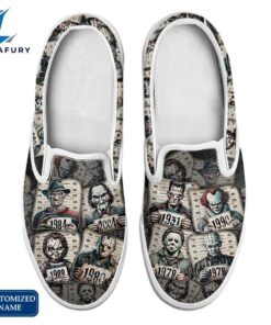 Custom Name HF Horror Movie Slip On Shoes