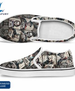 Custom Name HF Horror Movie Slip On Shoes