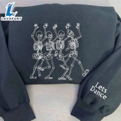 Merry Christmas Dancing Skeleton Embroidered…