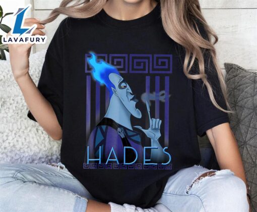 Disney Hercules Hades Geometric Portrait Graphic  Shirt