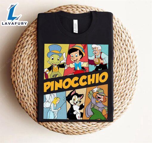 Disney Pinocchio Retro 90s Characters Shirt