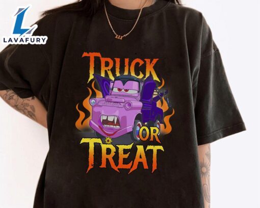 Disney Pixar Cars Halloween Vampire Truck Or Treat T-Shirt