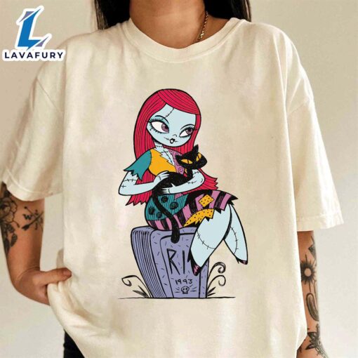 Disney The Nightmare Before Christmas Sally and Cat T-Shirt