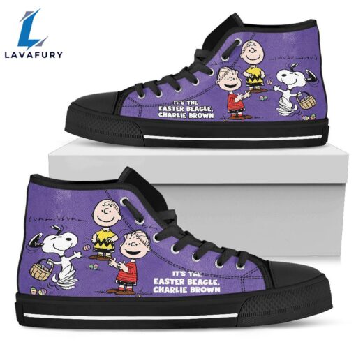 Easter Snoopy For Men And Women Sneakers High Top Shoes