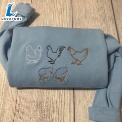 Merry Christmas Embroidered Chicken Sweatshirts…