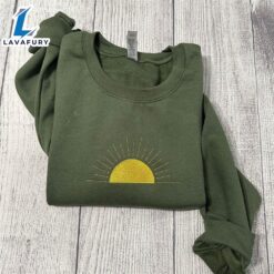 Merry Christmas Embroidered Sun Sweatshirt…