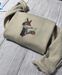 Merry Christmas Fox Embroidered Sweatshirt…