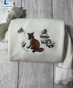 Merry Christmas Fox Forest Embroidered…