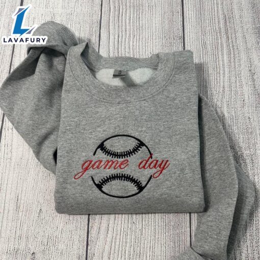 Merry Christmas  Game Day Embroidered Sweatshirt Gift Christmas