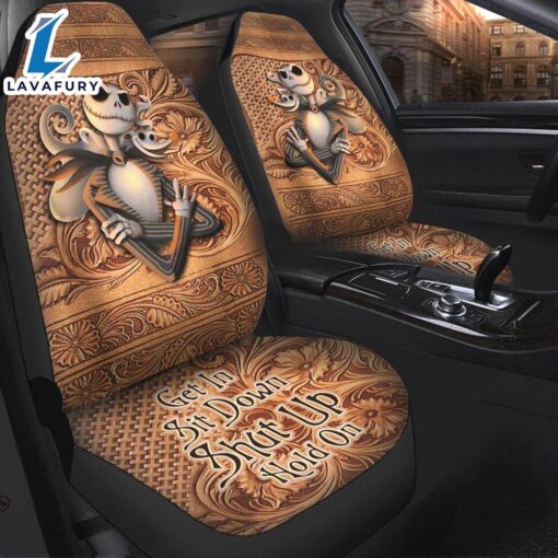 Get In Sit Down Shut Up Hold On-Jack Skellington Seat Covers