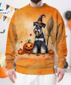 Giant Schnauzer Dog In Spooky…