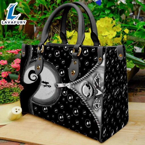 Halloween Christmas 2024 Jack Skellington Cartoon Women 3D Leather Handbag Print