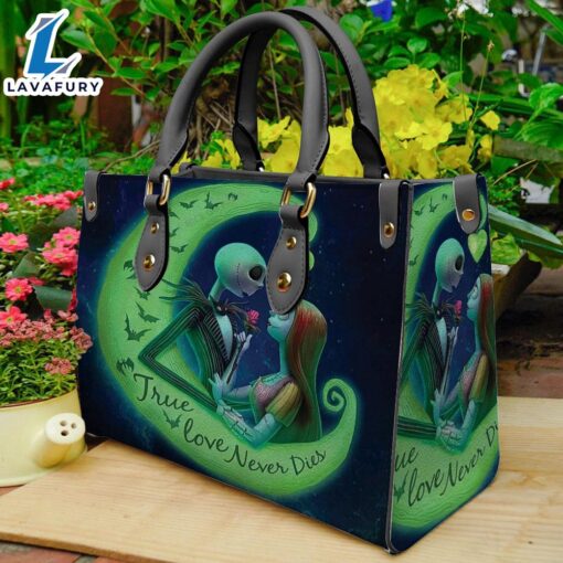 Halloween Christmas 2024 Jack Skellington True Love Never Dies Women 3DLeather Handbag