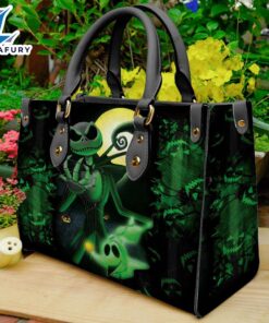 Halloween Christmas 2024 Jack Skellington Women Leather Handbag 3D Print