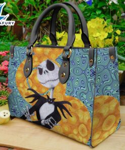 Halloween Christmas 2024 Jack Skellington Women Leather Handbag Print 3D