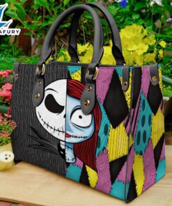 Halloween Christmas 2024 Jack Skellington Women Leather Handbag Prints