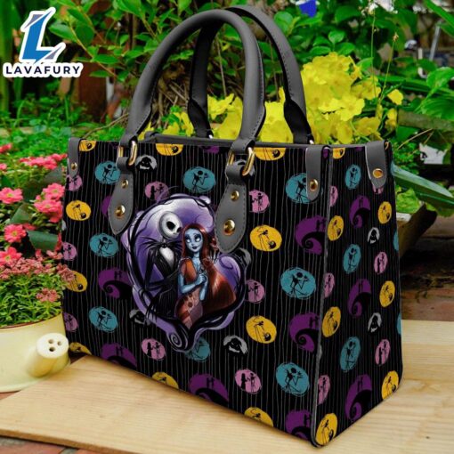 Halloween Christmas 2024 Jack Skellington WomenLeather Handbag Print