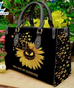 Halloween Christmas 2024 Jack Skellington You Are My Sunshine Women 3DLeather Handbag