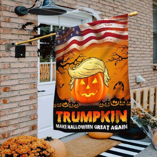 Halloween Flag Trumpkin Make Halloween Great Again Flag, Halloween Garden Flags