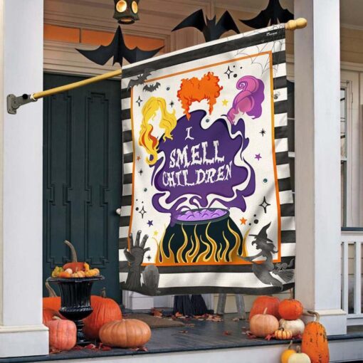 Halloween Three Witches I Smell Children Flag, Halloween Garden Flags