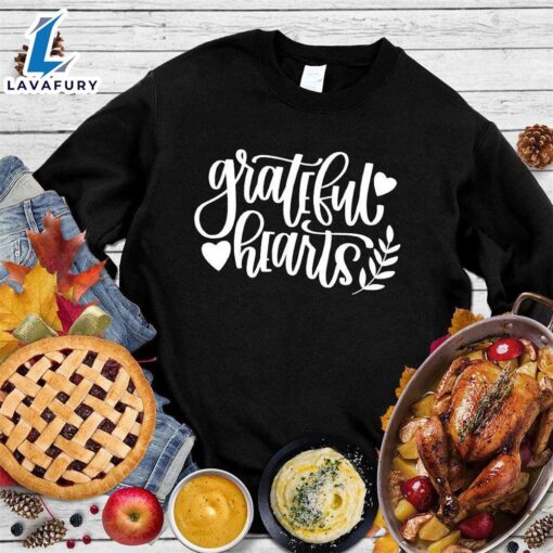 Happy Hallothanksmas Gift Funny Grateful Hearts Sweatshirt