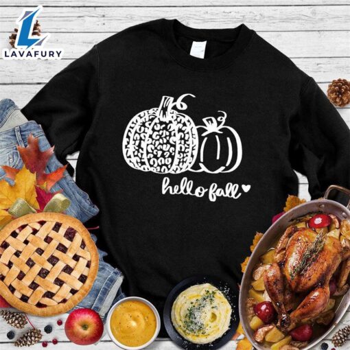 Happy Hallothanksmas Gift Funny Hello Fall Pumpkin Sweatshirt