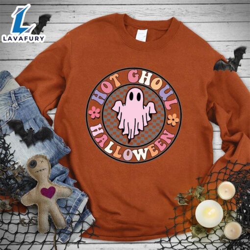 Happy Hallothanksmas Gift Funny Hot Ghoul Halloween Colored Edition Sweatshirt