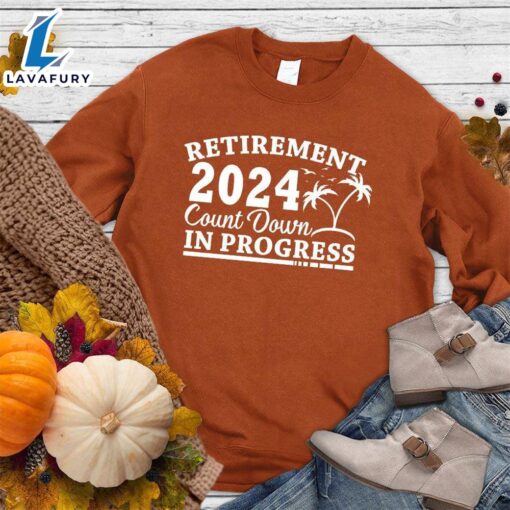 Happy Hallothanksmas Gift Funny Retirement 04 Countdown In Progress Sweatshirt