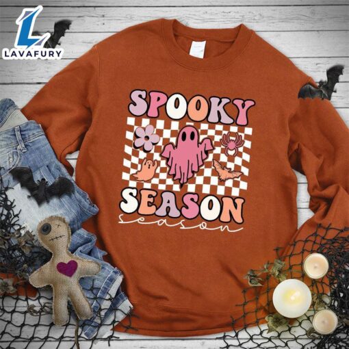 Happy Hallothanksmas Gift Funny Spooky Season Version Colored Edition Sweatshirt